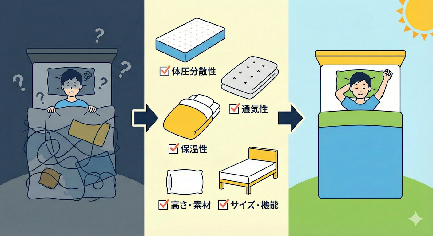 寝具選びの重要性について学ぼう！〜人生の1/3を占める睡眠の質を向上させるために〜