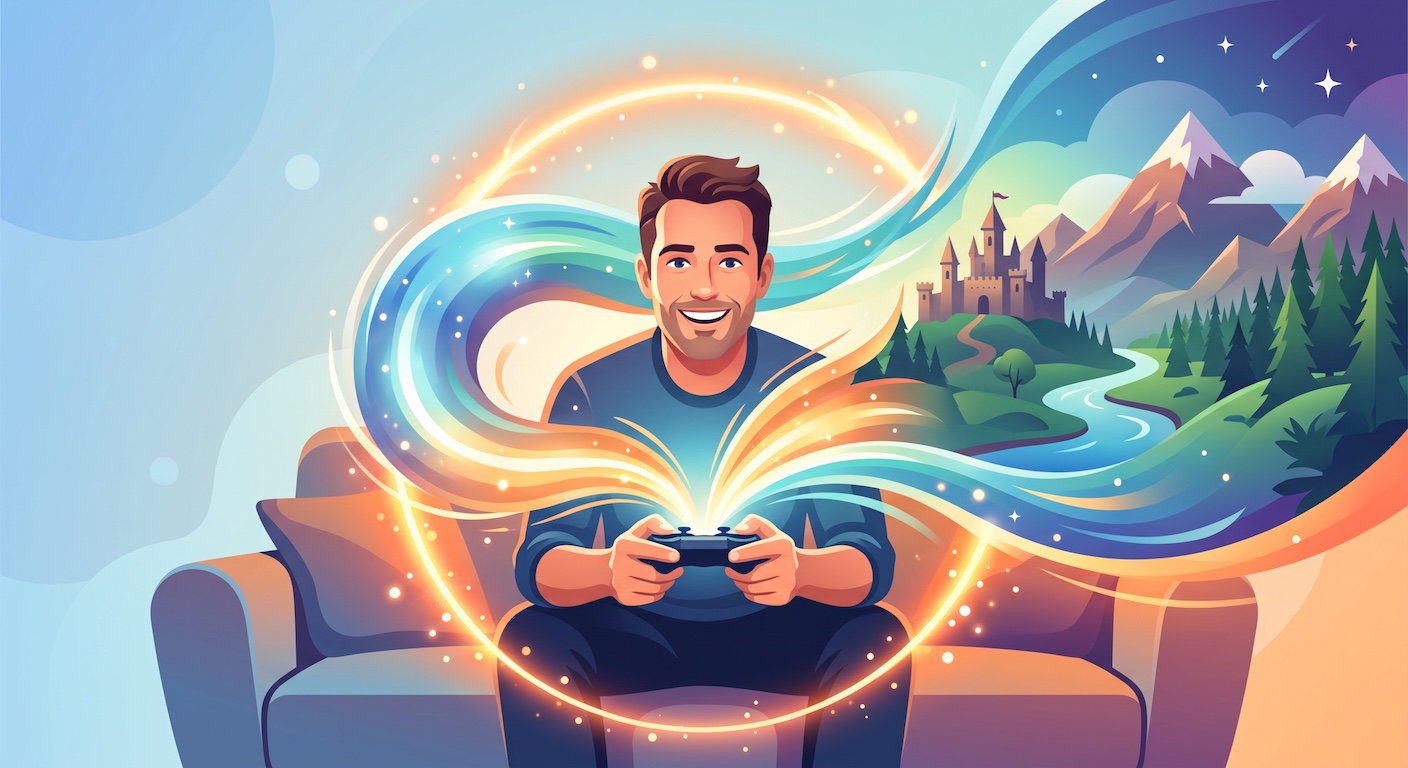 最高の没入体験。ストレスを忘れ、目標達成の喜びを味わう大人のゲーム活用法